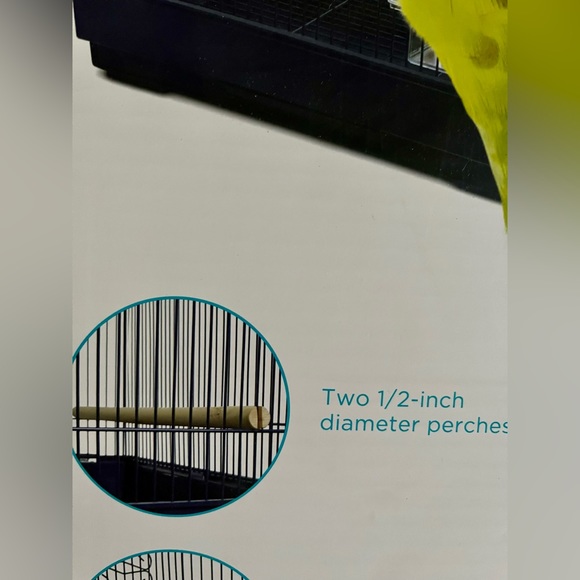 You & Me Parakeet Ranch House Cage - Picture 6 of 7